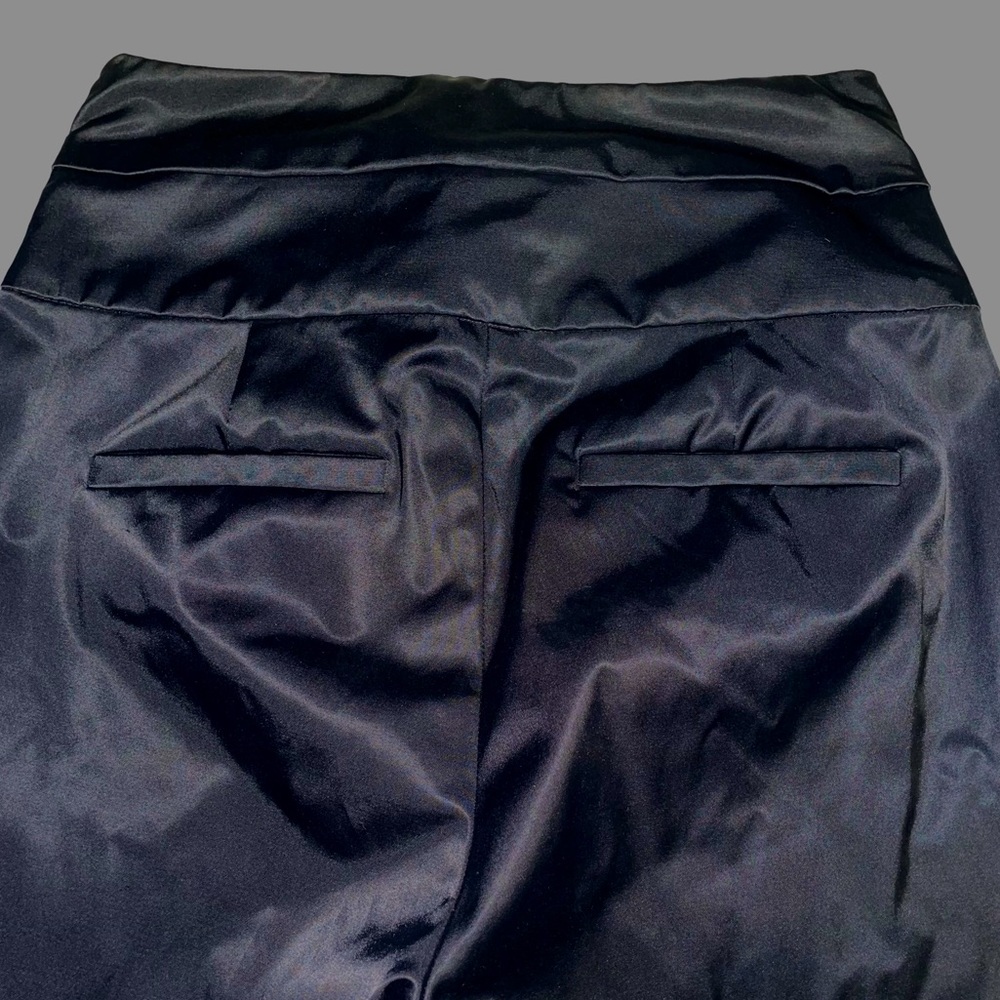 Black Club Monaco satin cigarette pants size 0